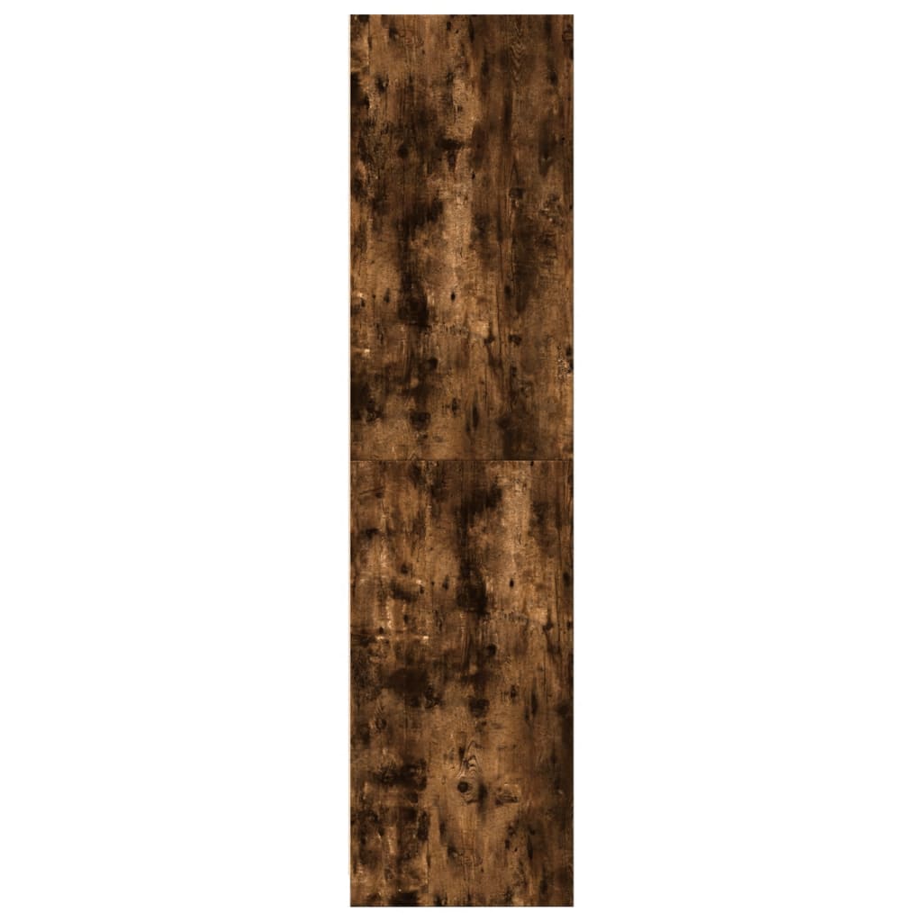 vidaXL Șifonier, stejar afumat, 100x50x200 cm, lemn prelucrat