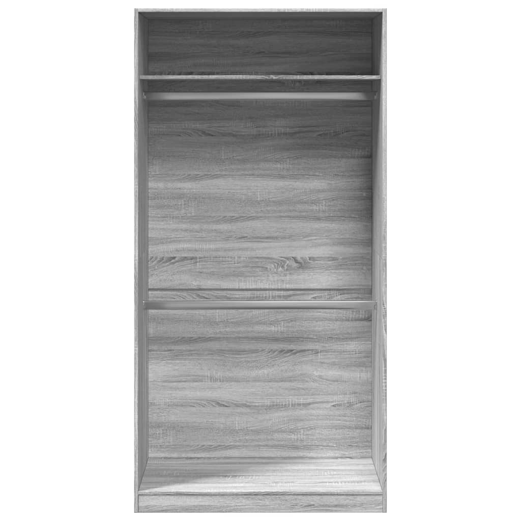 vidaXL Șifonier, gri sonoma, 100x50x200 cm, lemn prelucrat