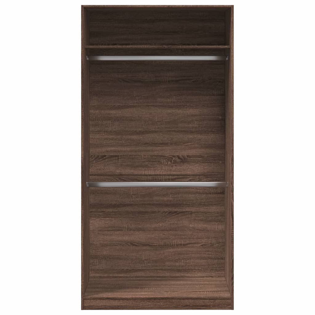 vidaXL Șifonier, stejar maro, 100x50x200 cm, lemn prelucrat