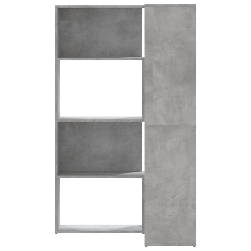 vidaXL Bibliotecă 4 niveluri gri beton 85x85x140 cm lemn prelucrat vidaXL Bibliotecă 4 niveluri gri beton 85x85x140 cm lemn prelucrat