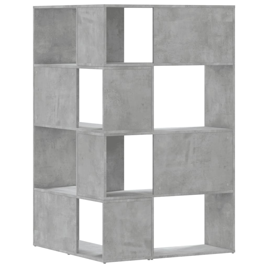 vidaXL Bibliotecă 4 niveluri gri beton 85x85x140 cm lemn prelucrat vidaXL Bibliotecă 4 niveluri gri beton 85x85x140 cm lemn prelucrat