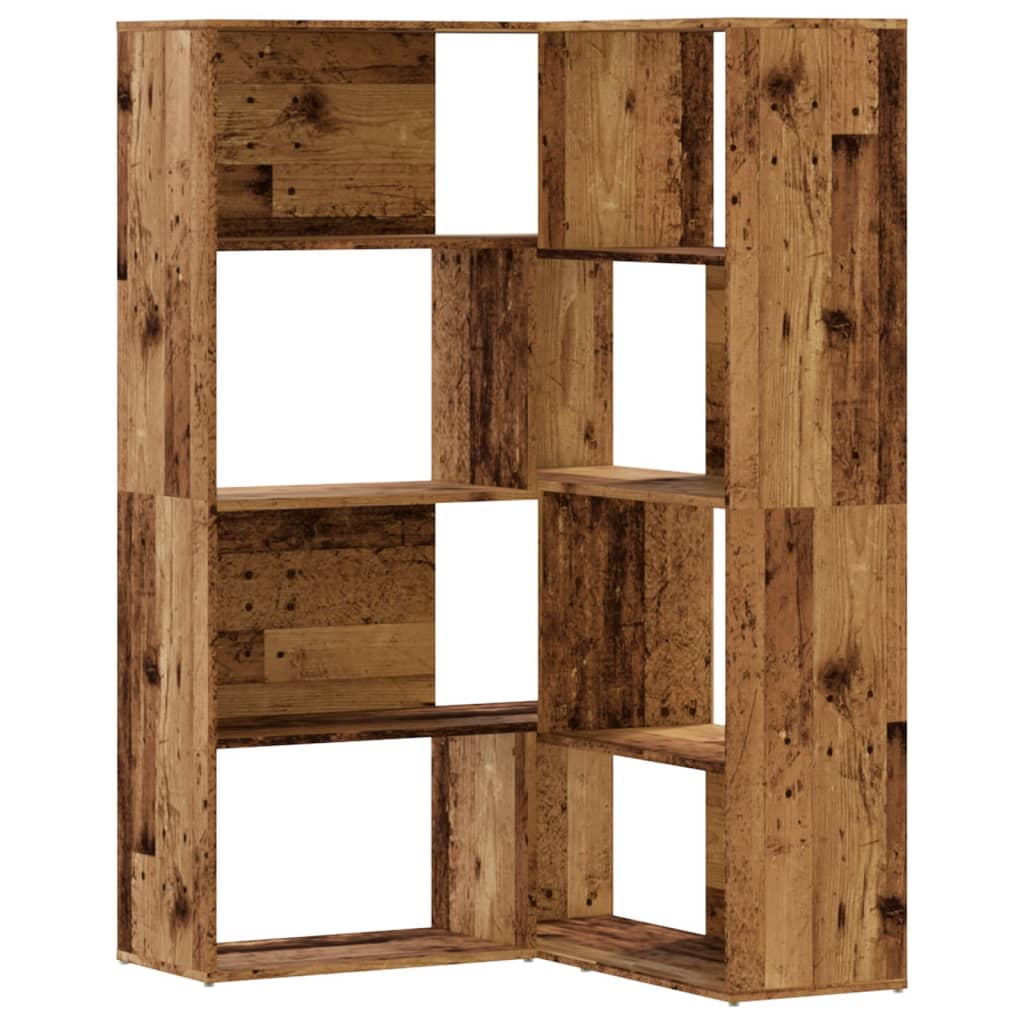vidaXL Bibliotecă 4 niveluri lemn vechi 85x85x140 cm lemn prelucrat vidaXL Bibliotecă 4 niveluri lemn vechi 85x85x140 cm lemn prelucrat