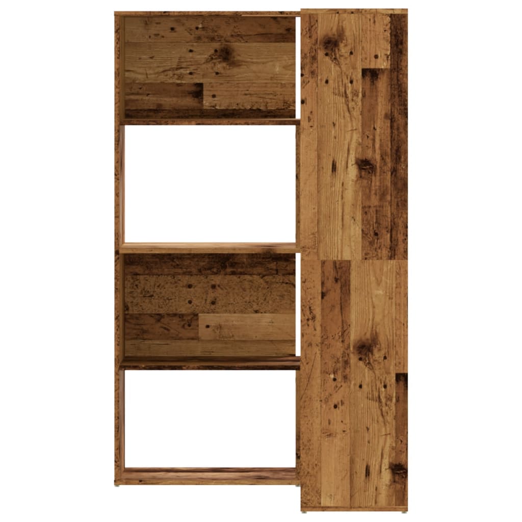 vidaXL Bibliotecă 4 niveluri lemn vechi 85x85x140 cm lemn prelucrat vidaXL Bibliotecă 4 niveluri lemn vechi 85x85x140 cm lemn prelucrat