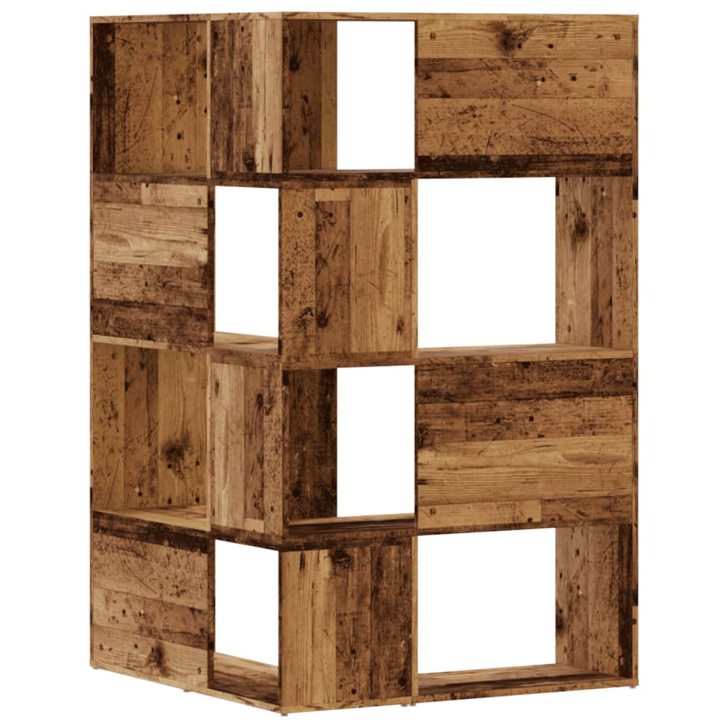 vidaXL Bibliotecă 4 niveluri lemn vechi 85x85x140 cm lemn prelucrat vidaXL Bibliotecă 4 niveluri lemn vechi 85x85x140 cm lemn prelucrat