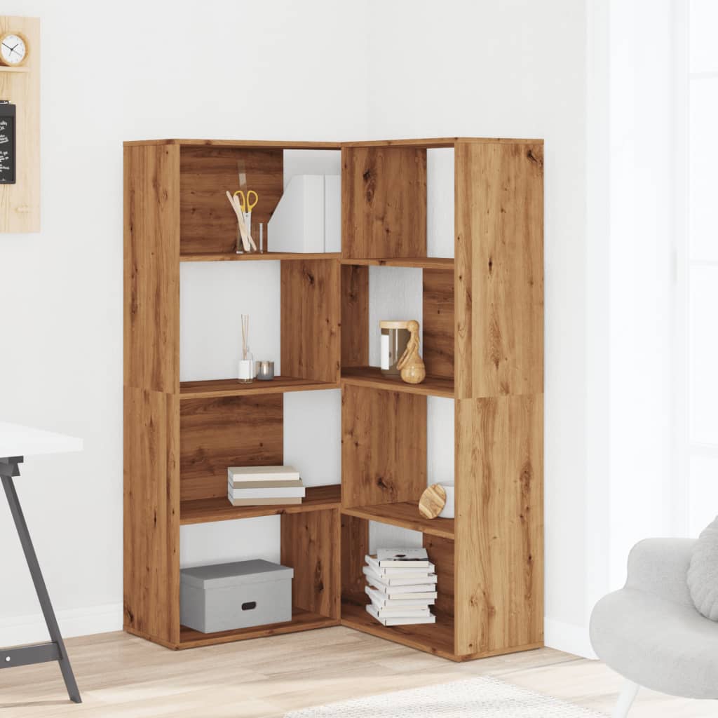 vidaXL Bibliotecă 4 nivel stejar artizanal 85x85x140 cm lemn prelucrat vidaXL Bibliotecă 4 nivel stejar artizanal 85x85x140 cm lemn prelucrat