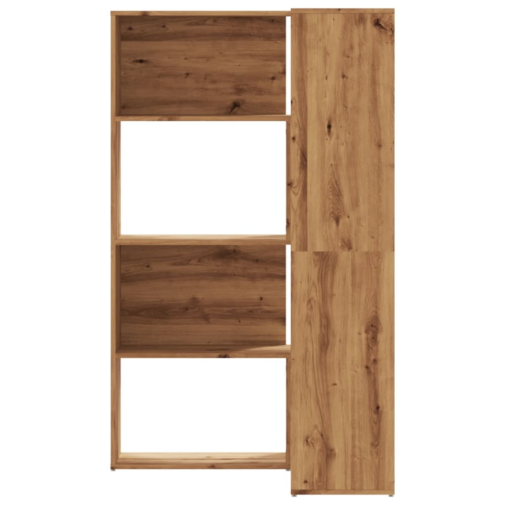 vidaXL Bibliotecă 4 nivel stejar artizanal 85x85x140 cm lemn prelucrat vidaXL Bibliotecă 4 nivel stejar artizanal 85x85x140 cm lemn prelucrat