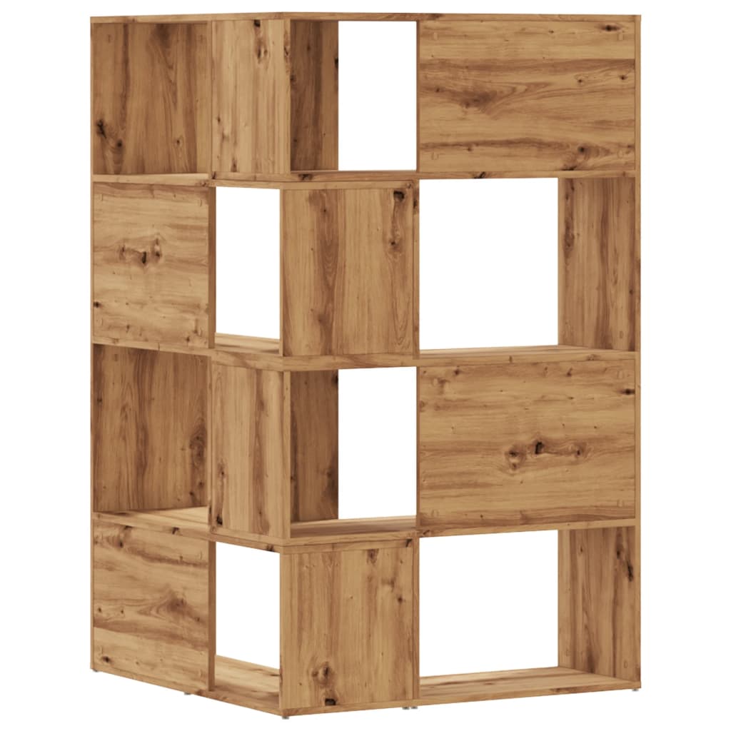 vidaXL Bibliotecă 4 nivel stejar artizanal 85x85x140 cm lemn prelucrat vidaXL Bibliotecă 4 nivel stejar artizanal 85x85x140 cm lemn prelucrat