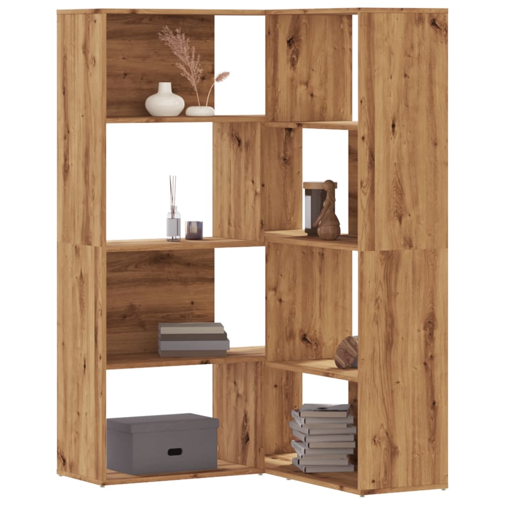 vidaXL Bibliotecă 4 nivel stejar artizanal 85x85x140 cm lemn prelucrat vidaXL Bibliotecă 4 nivel stejar artizanal 85x85x140 cm lemn prelucrat