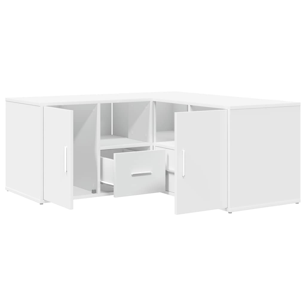 vidaXL Dulap de colț, alb, 160x40x45 cm, lemn prelucrat vidaXL Dulap de colț, alb, 160x40x45 cm, lemn prelucrat