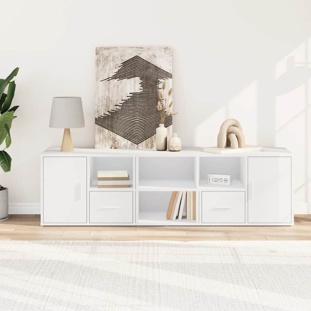 vidaXL Dulap de colț, alb, 160x40x45 cm, lemn prelucrat vidaXL Dulap de colț, alb, 160x40x45 cm, lemn prelucrat