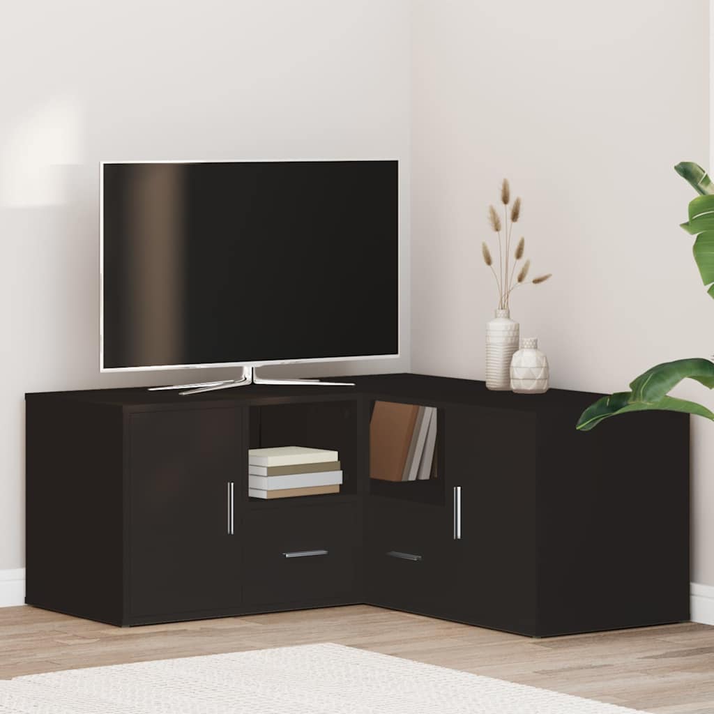 vidaXL Dulap de colț, negru, 160x40x45 cm, lemn prelucrat vidaXL Dulap de colț, negru, 160x40x45 cm, lemn prelucrat