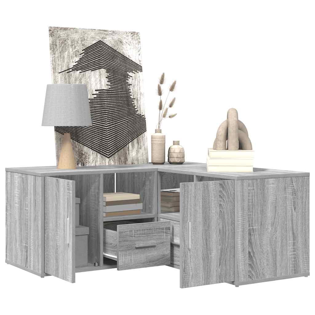 vidaXL Dulap colțar, gri sonoma, 160x40x45 cm, lemn prelucrat vidaXL Dulap colțar, gri sonoma, 160x40x45 cm, lemn prelucrat