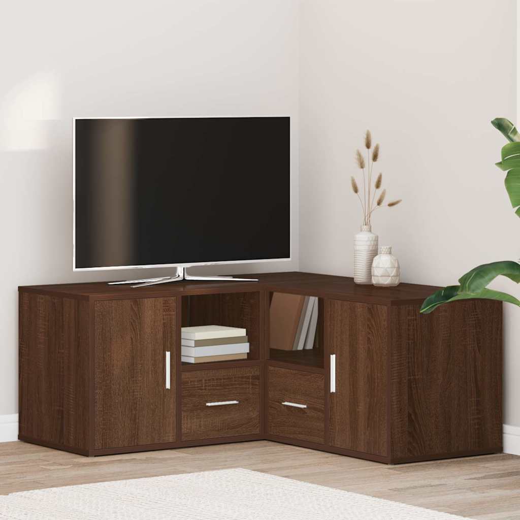 vidaXL Dulap colțar, stejar maro, 160x40x45 cm, lemn prelucrat vidaXL Dulap colțar, stejar maro, 160x40x45 cm, lemn prelucrat