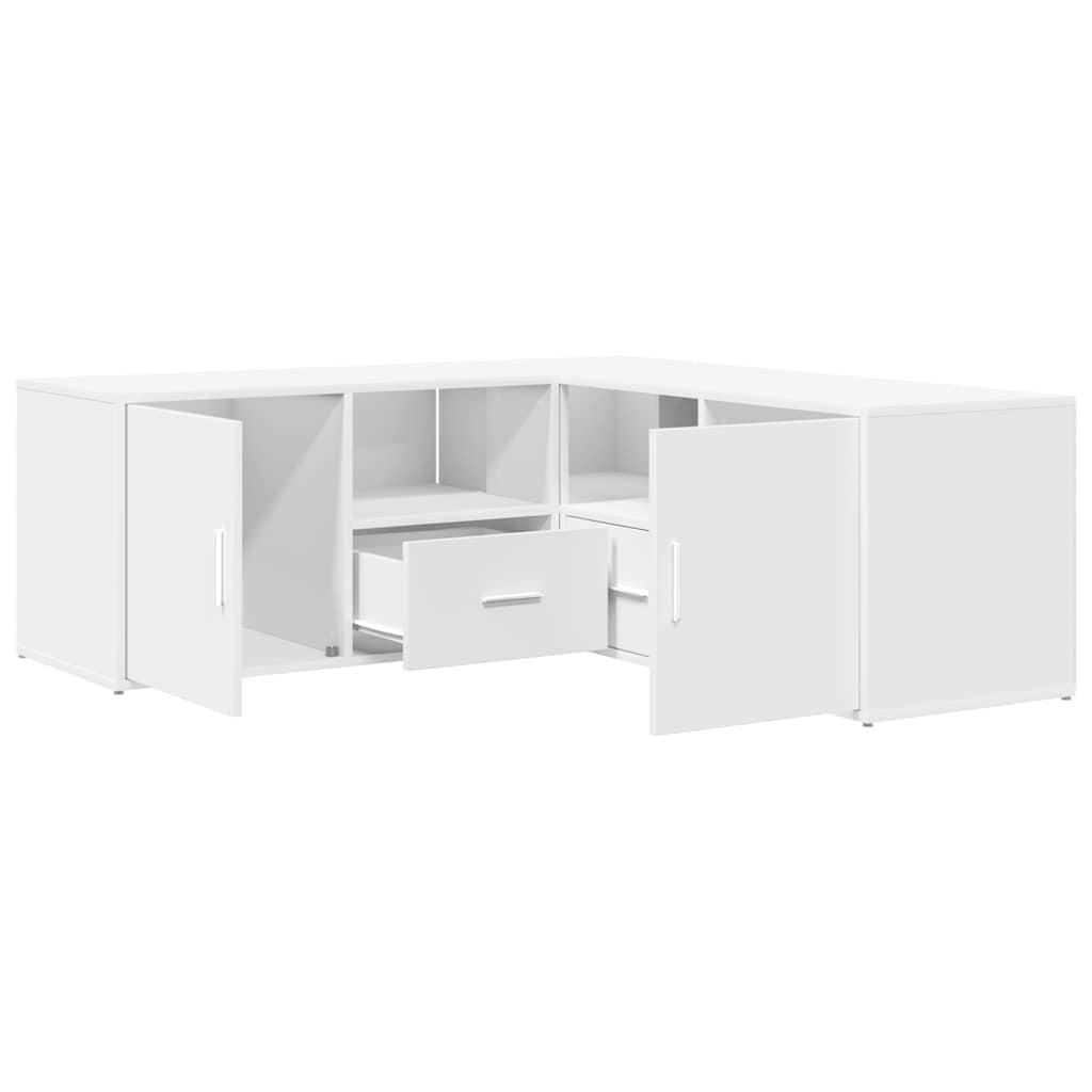 vidaXL Dulap de colț, alb, 200x40x45 cm, lemn prelucrat vidaXL Dulap de colț, alb, 200x40x45 cm, lemn prelucrat