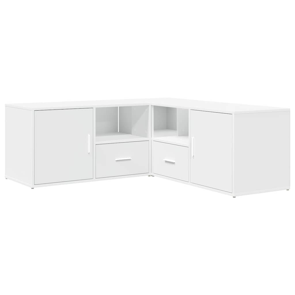 vidaXL Dulap de colț, alb, 200x40x45 cm, lemn prelucrat vidaXL Dulap de colț, alb, 200x40x45 cm, lemn prelucrat