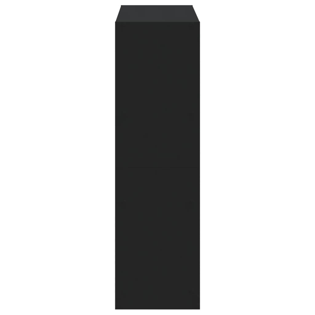 vidaXL Bibliotecă, negru, 102x32x108 cm, lemn prelucrat vidaXL Bibliotecă, negru, 102x32x108 cm, lemn prelucrat