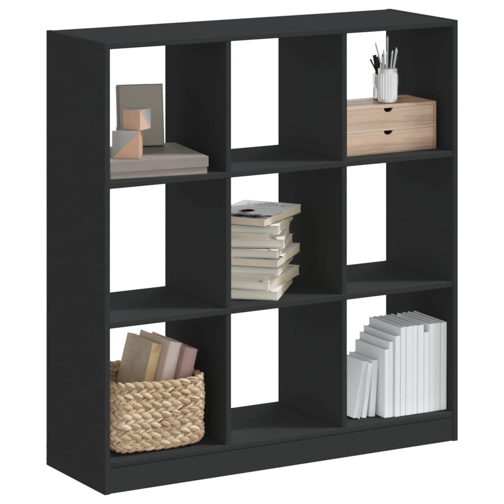 vidaXL Bibliotecă, negru, 102x32x108 cm, lemn prelucrat vidaXL Bibliotecă, negru, 102x32x108 cm, lemn prelucrat