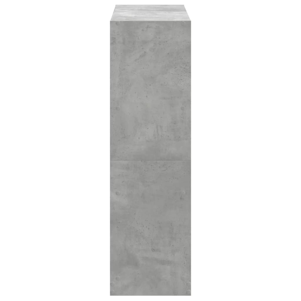 vidaXL Bibliotecă, gri beton, 102x32x108 cm, lemn prelucrat vidaXL Bibliotecă, gri beton, 102x32x108 cm, lemn prelucrat