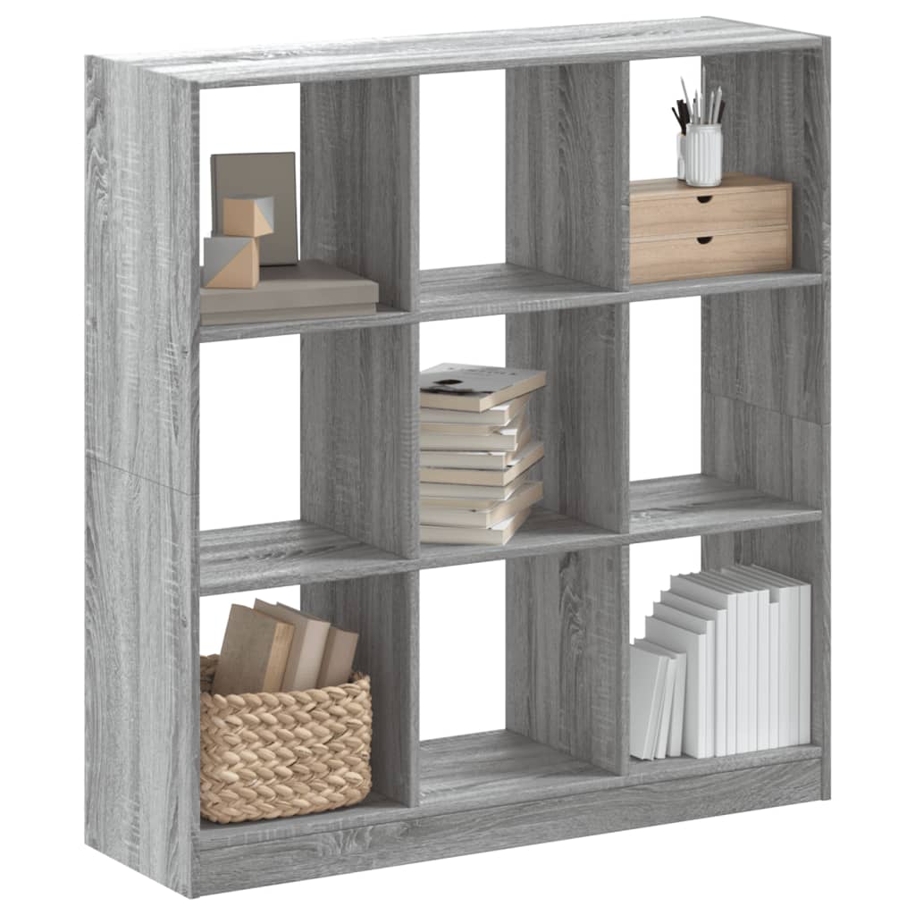vidaXL Bibliotecă, gri sonoma, 102x32x108 cm, lemn prelucrat vidaXL Bibliotecă, gri sonoma, 102x32x108 cm, lemn prelucrat