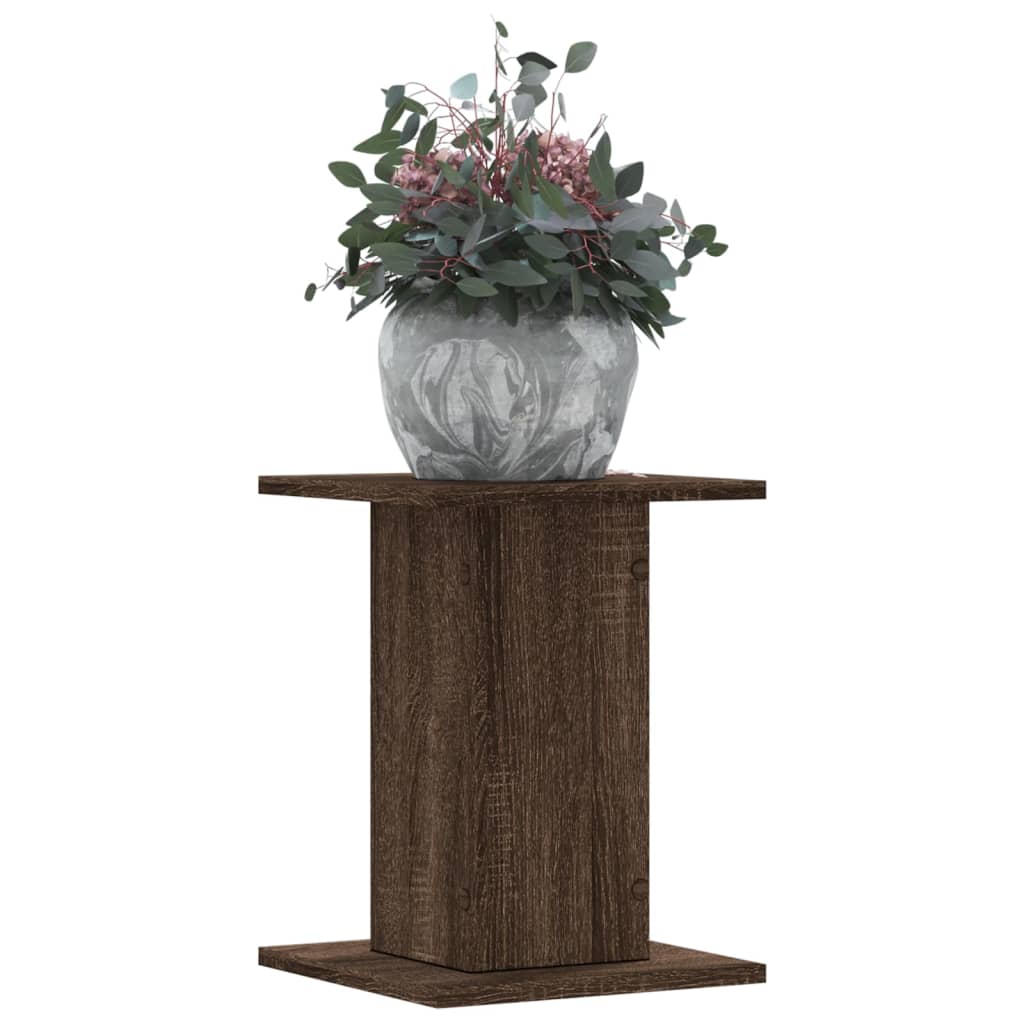 vidaXL Suporturi plante 2 buc. stejar maro 30x30x40 cm lemn prelucrat vidaXL Suporturi plante 2 buc. stejar maro 30x30x40 cm lemn prelucrat