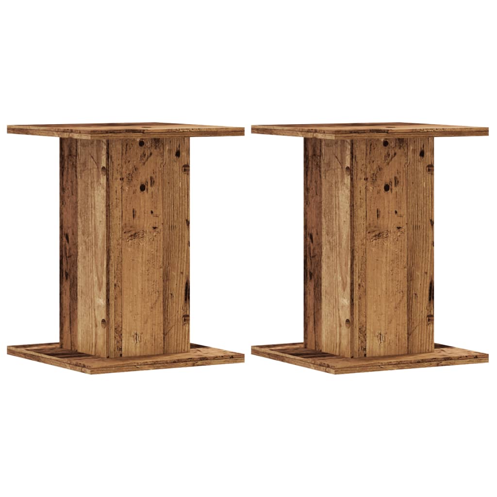 vidaXL Suporturi de plante 2 buc. lemn vechi 30x30x40cm lemn prelucrat vidaXL Suporturi de plante 2 buc. lemn vechi 30x30x40cm lemn prelucrat