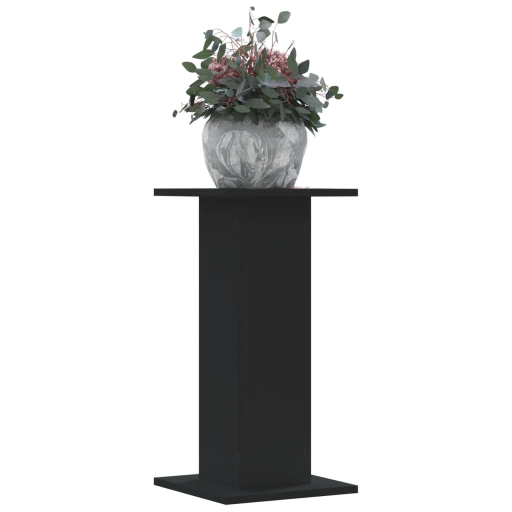 vidaXL Suporturi de plante, 2 buc., negru, 30x30x60 cm, lemn prelucrat vidaXL Suporturi de plante, 2 buc., negru, 30x30x60 cm, lemn prelucrat