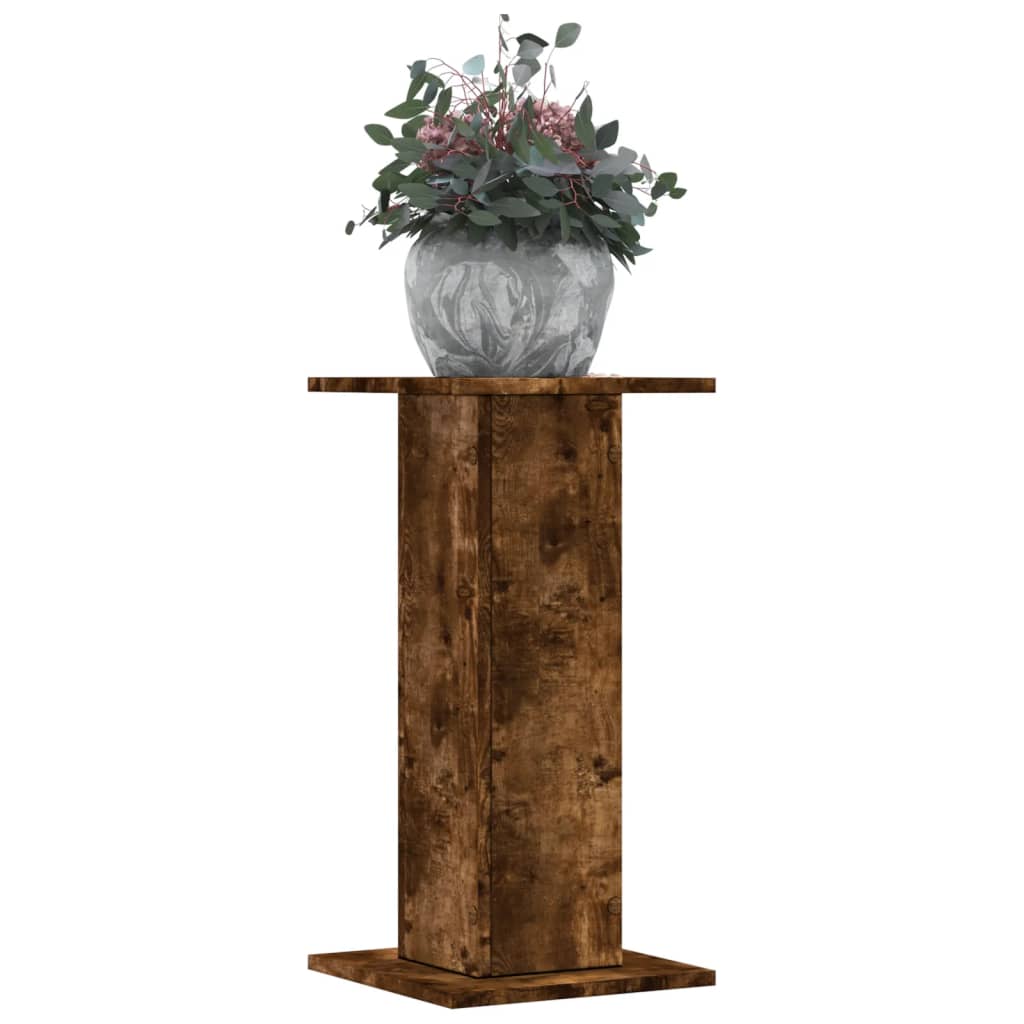 vidaXL Suporturi de plante 2 buc. stejar fumuriu 30x30x60 cm lemn vidaXL Suporturi de plante 2 buc. stejar fumuriu 30x30x60 cm lemn