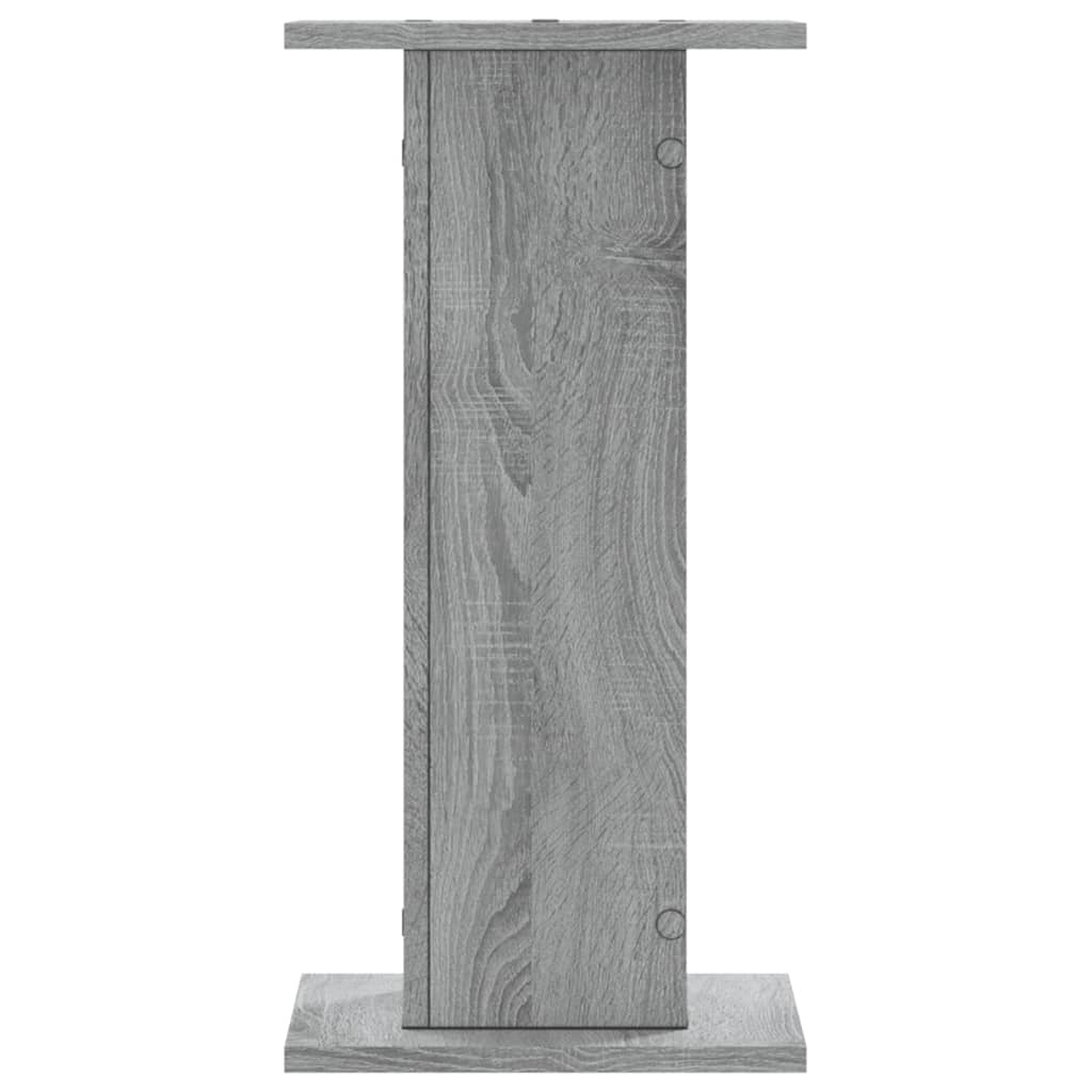 vidaXL Suporturi de plante 2 buc. gri sonoma 30x30x60cm lemn prelucrat vidaXL Suporturi de plante 2 buc. gri sonoma 30x30x60cm lemn prelucrat