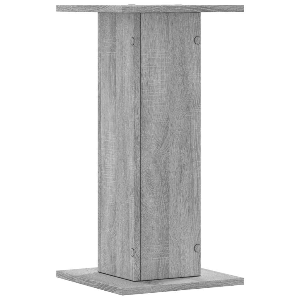 vidaXL Suporturi de plante 2 buc. gri sonoma 30x30x60cm lemn prelucrat vidaXL Suporturi de plante 2 buc. gri sonoma 30x30x60cm lemn prelucrat