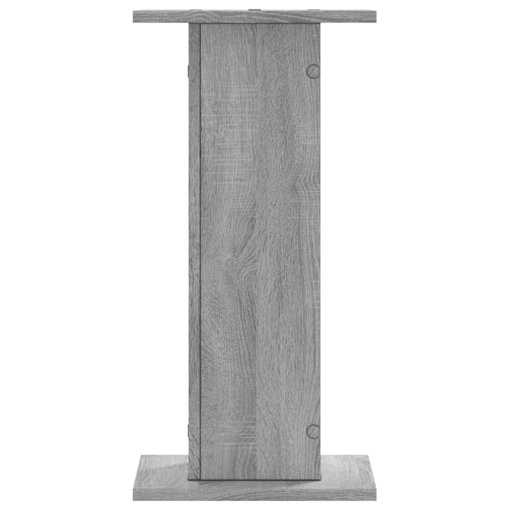 vidaXL Suporturi de plante 2 buc. gri sonoma 30x30x60cm lemn prelucrat vidaXL Suporturi de plante 2 buc. gri sonoma 30x30x60cm lemn prelucrat