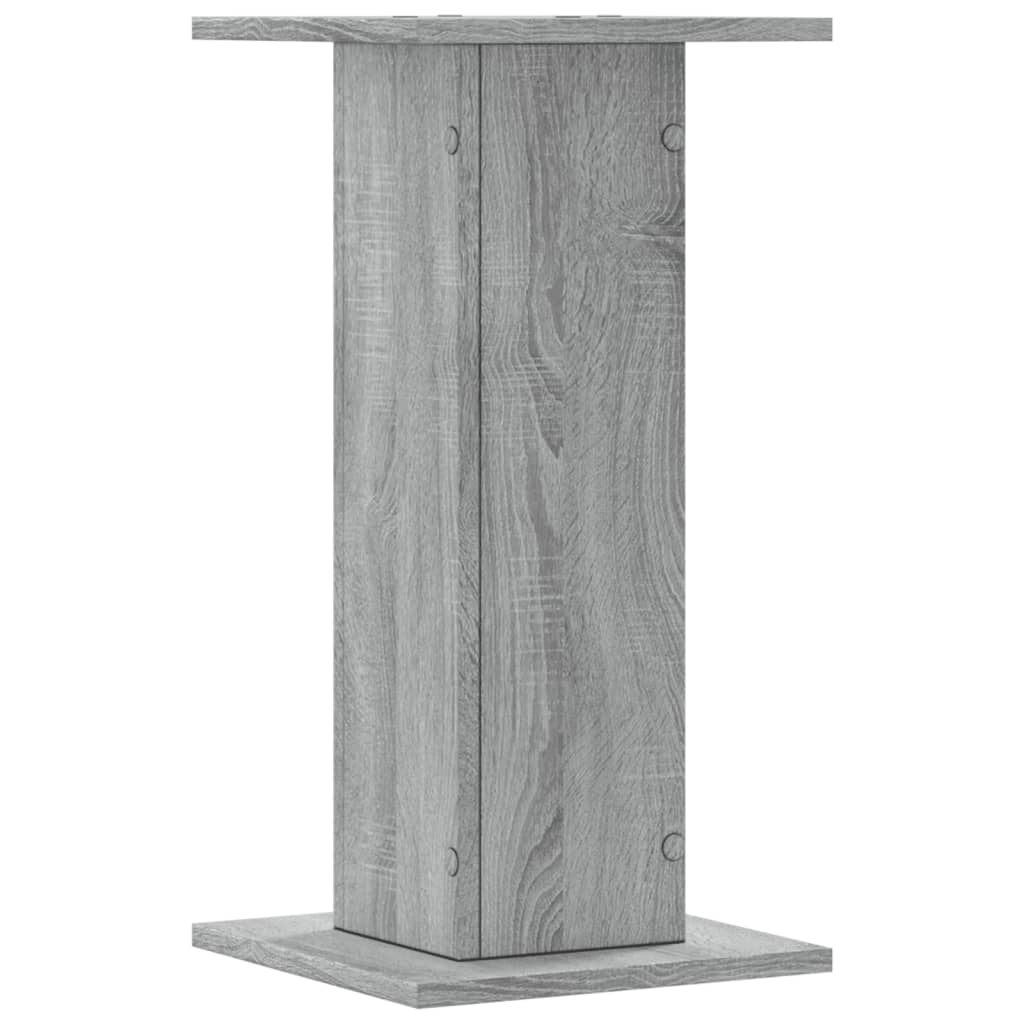 vidaXL Suporturi de plante 2 buc. gri sonoma 30x30x60cm lemn prelucrat vidaXL Suporturi de plante 2 buc. gri sonoma 30x30x60cm lemn prelucrat
