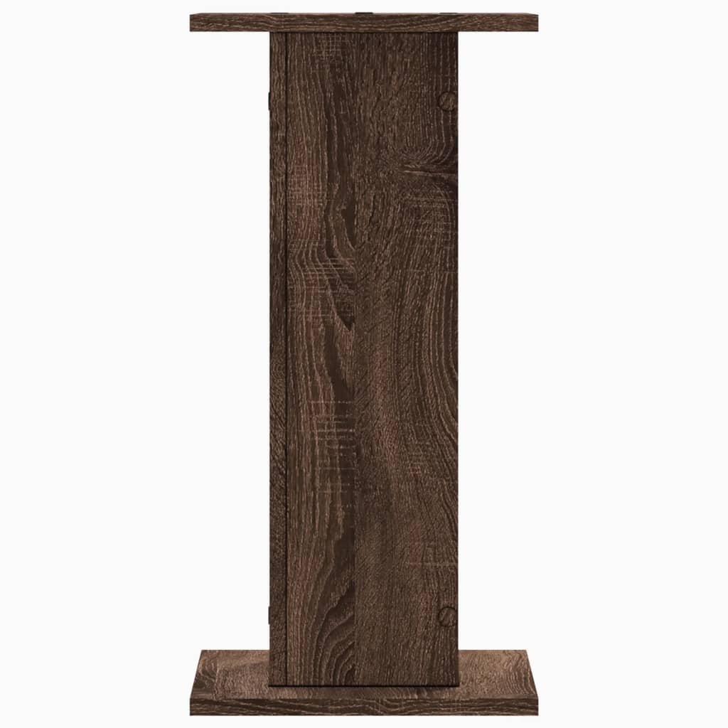 vidaXL Suporturi de plante 2 buc. stejar maro 30x30x60cm lemn compozit vidaXL Suporturi de plante 2 buc. stejar maro 30x30x60cm lemn compozit