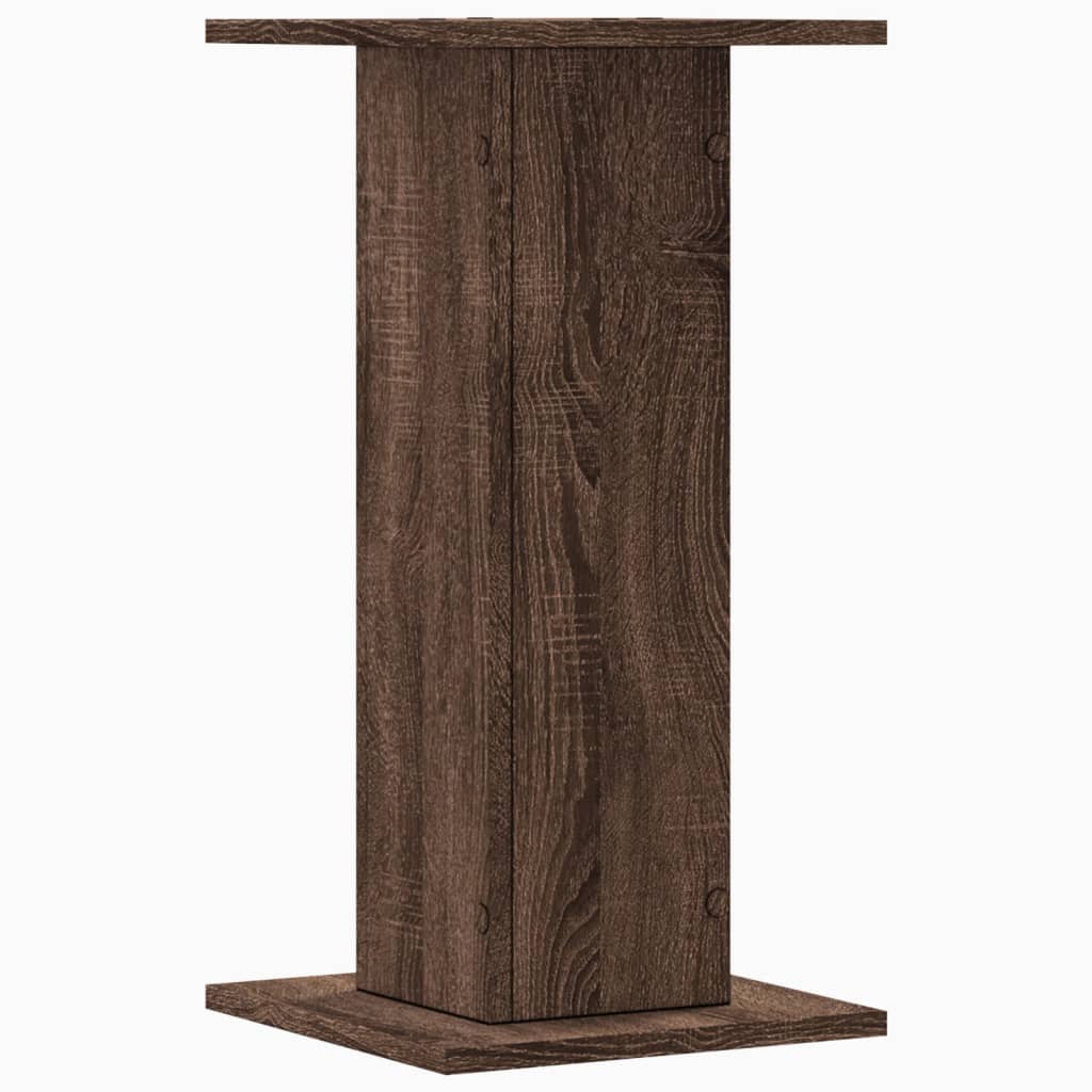 vidaXL Suporturi de plante 2 buc. stejar maro 30x30x60cm lemn compozit vidaXL Suporturi de plante 2 buc. stejar maro 30x30x60cm lemn compozit