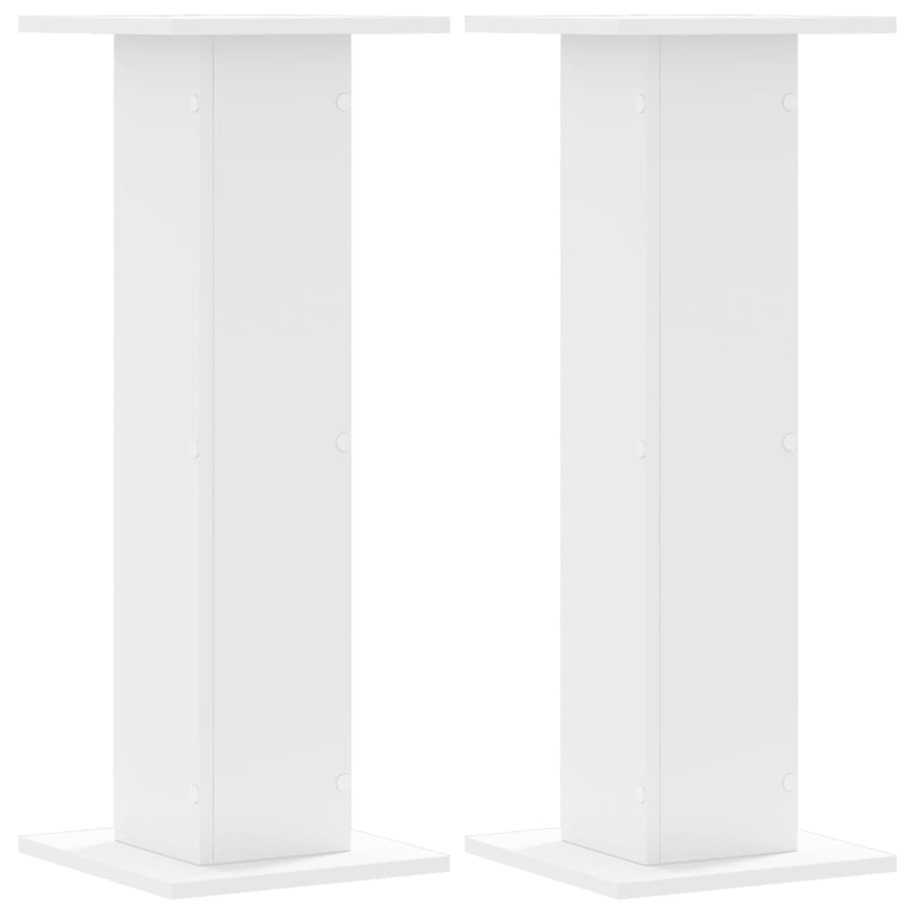 vidaXL Suporturi de plante, 2 buc., alb, 30x30x80 cm, lemn prelucrat vidaXL Suporturi de plante, 2 buc., alb, 30x30x80 cm, lemn prelucrat