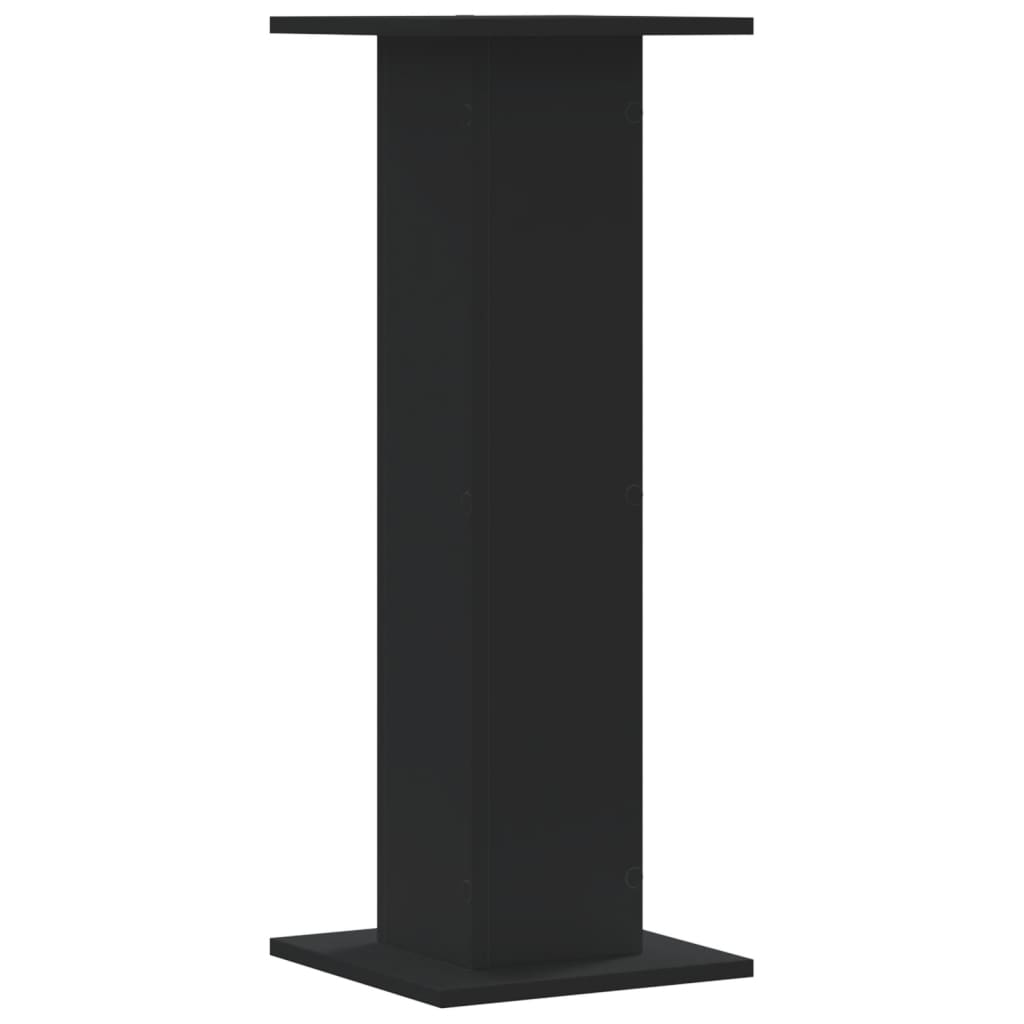 vidaXL Suporturi de plante, 2 buc., negru, 30x30x80 cm, lemn prelucrat vidaXL Suporturi de plante, 2 buc., negru, 30x30x80 cm, lemn prelucrat