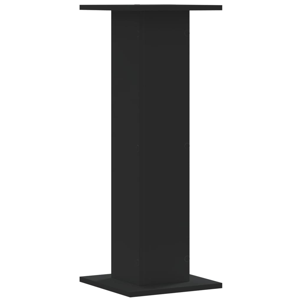 vidaXL Suporturi de plante, 2 buc., negru, 30x30x80 cm, lemn prelucrat vidaXL Suporturi de plante, 2 buc., negru, 30x30x80 cm, lemn prelucrat