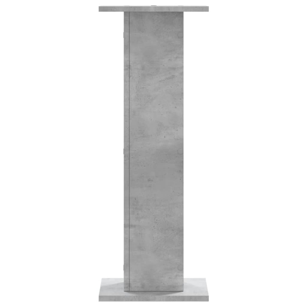 vidaXL Suport de plante, 2 buc., gri beton, 30x30x80 cm lemn prelucrat