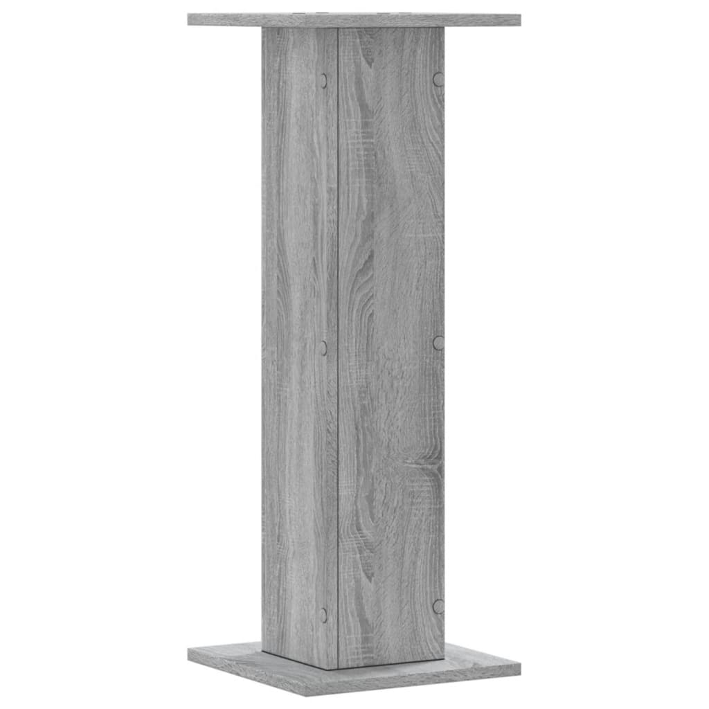 vidaXL Suporturi de plante 2 buc. gri sonoma 30x30x80cm lemn prelucrat vidaXL Suporturi de plante 2 buc. gri sonoma 30x30x80cm lemn prelucrat