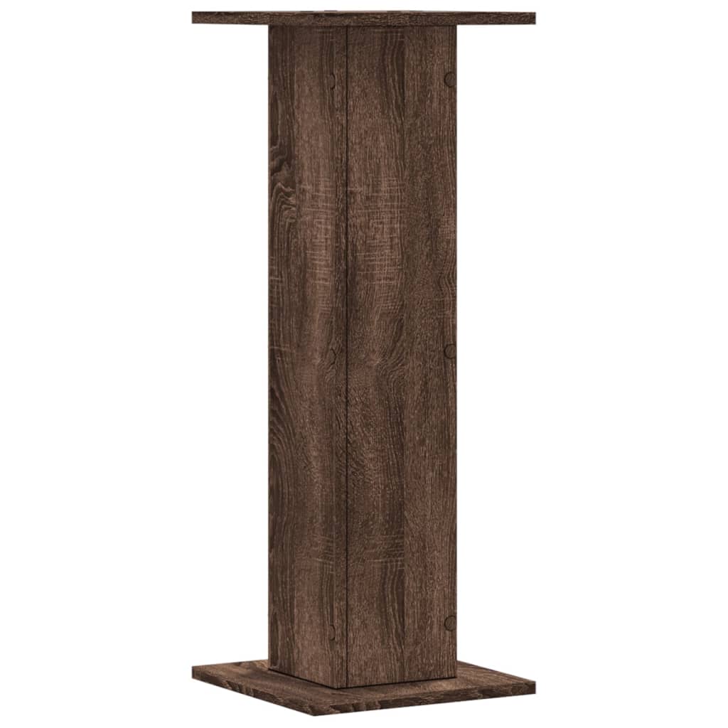 vidaXL Suporturi plante 2 buc. maro stejar 30x30x80 cm lemn prelucrat vidaXL Suporturi plante 2 buc. maro stejar 30x30x80 cm lemn prelucrat