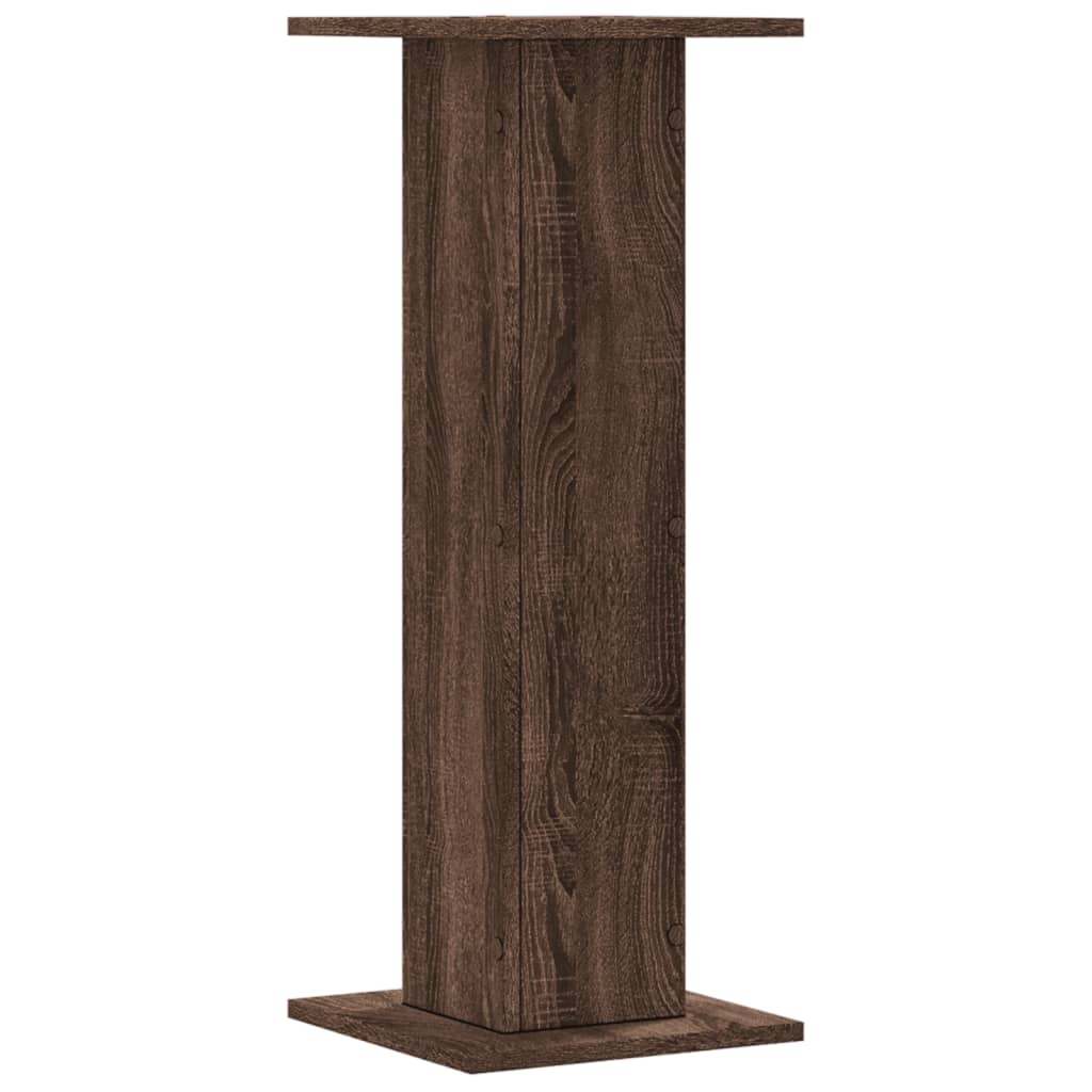vidaXL Suporturi plante 2 buc. maro stejar 30x30x80 cm lemn prelucrat vidaXL Suporturi plante 2 buc. maro stejar 30x30x80 cm lemn prelucrat