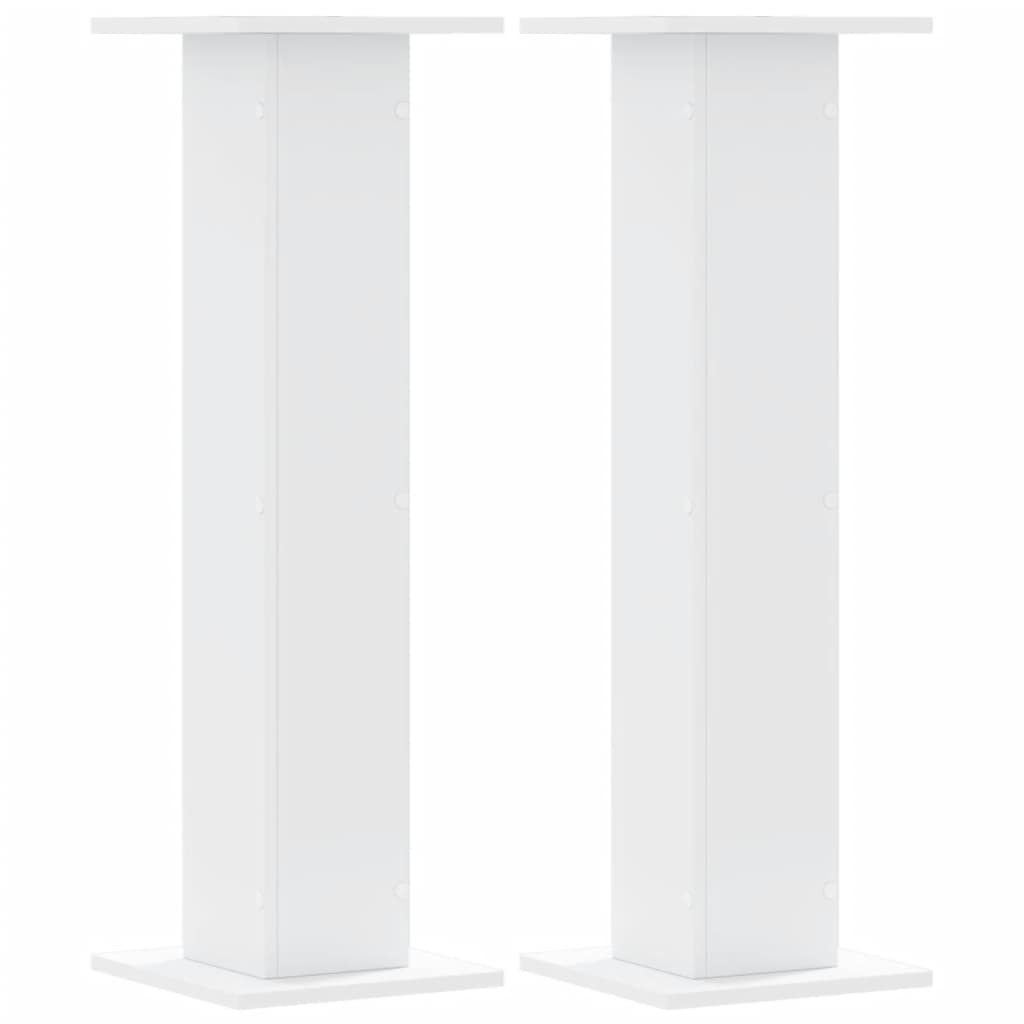 vidaXL Suporturi de plante, 2 buc., alb, 30x30x95 cm, lemn prelucrat vidaXL Suporturi de plante, 2 buc., alb, 30x30x95 cm, lemn prelucrat