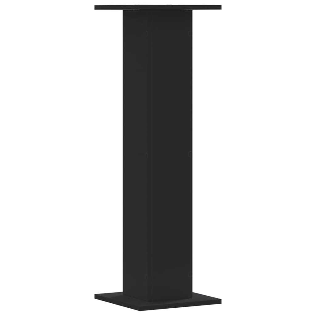 vidaXL Suporturi de plante, 2 buc., negru, 30x30x95 cm, lemn prelucrat vidaXL Suporturi de plante, 2 buc., negru, 30x30x95 cm, lemn prelucrat