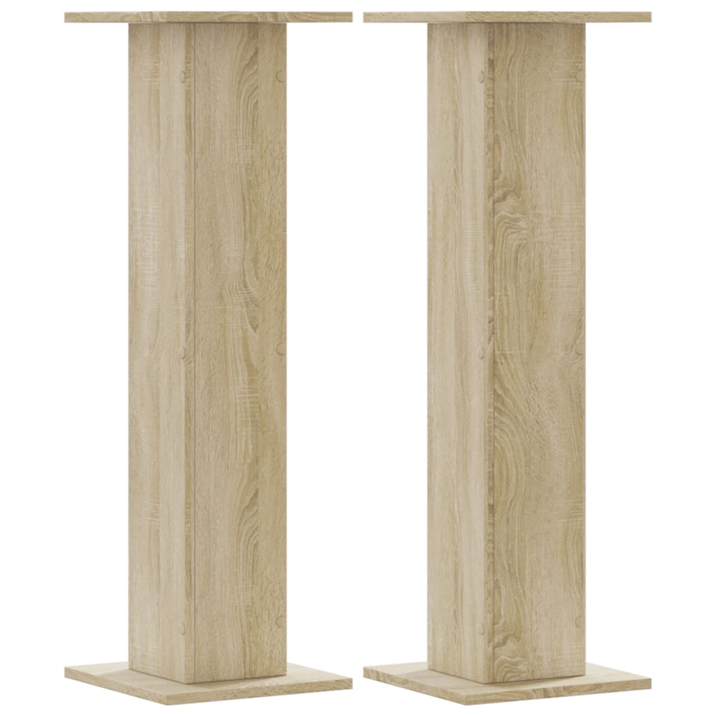 vidaXL Suporturi plante 2 buc. stejar sonoma 30x30x95cm lemn prelucrat vidaXL Suporturi plante 2 buc. stejar sonoma 30x30x95cm lemn prelucrat