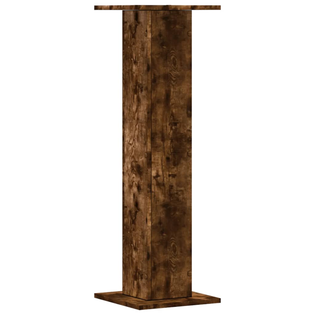 vidaXL Suporturi de plante 2 buc. stejar fumuriu 30x30x95 cm lemn vidaXL Suporturi de plante 2 buc. stejar fumuriu 30x30x95 cm lemn
