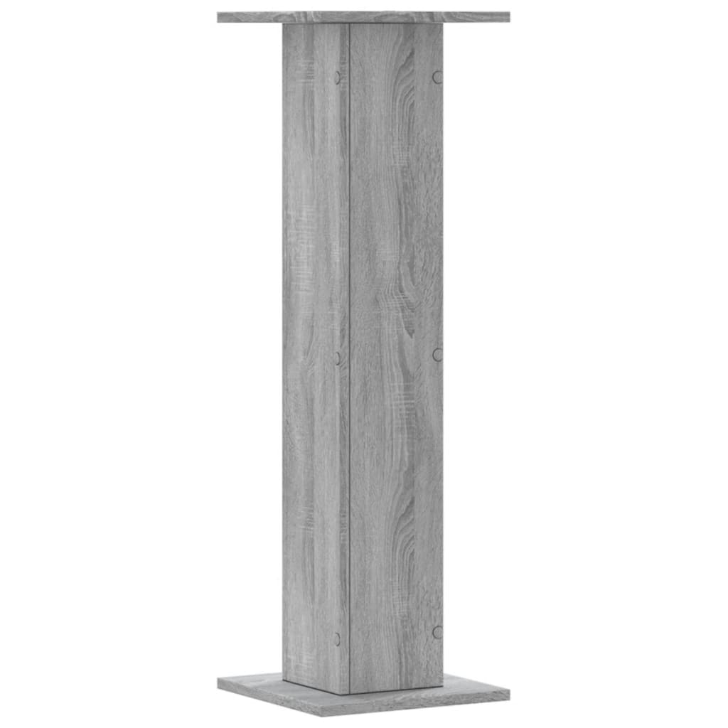 vidaXL Suporturi de plante 2 buc. gri sonoma 30x30x95cm lemn prelucrat vidaXL Suporturi de plante 2 buc. gri sonoma 30x30x95cm lemn prelucrat