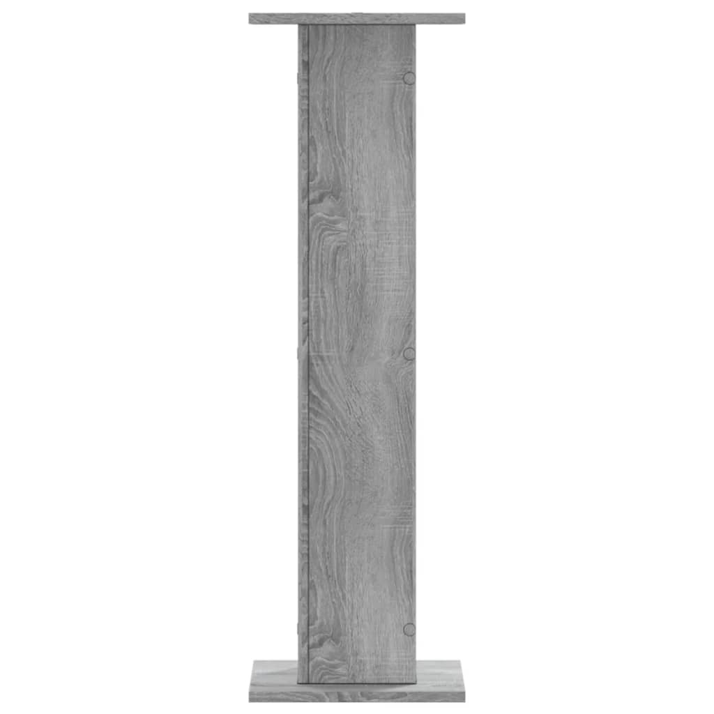vidaXL Suporturi de plante 2 buc. gri sonoma 30x30x95cm lemn prelucrat vidaXL Suporturi de plante 2 buc. gri sonoma 30x30x95cm lemn prelucrat