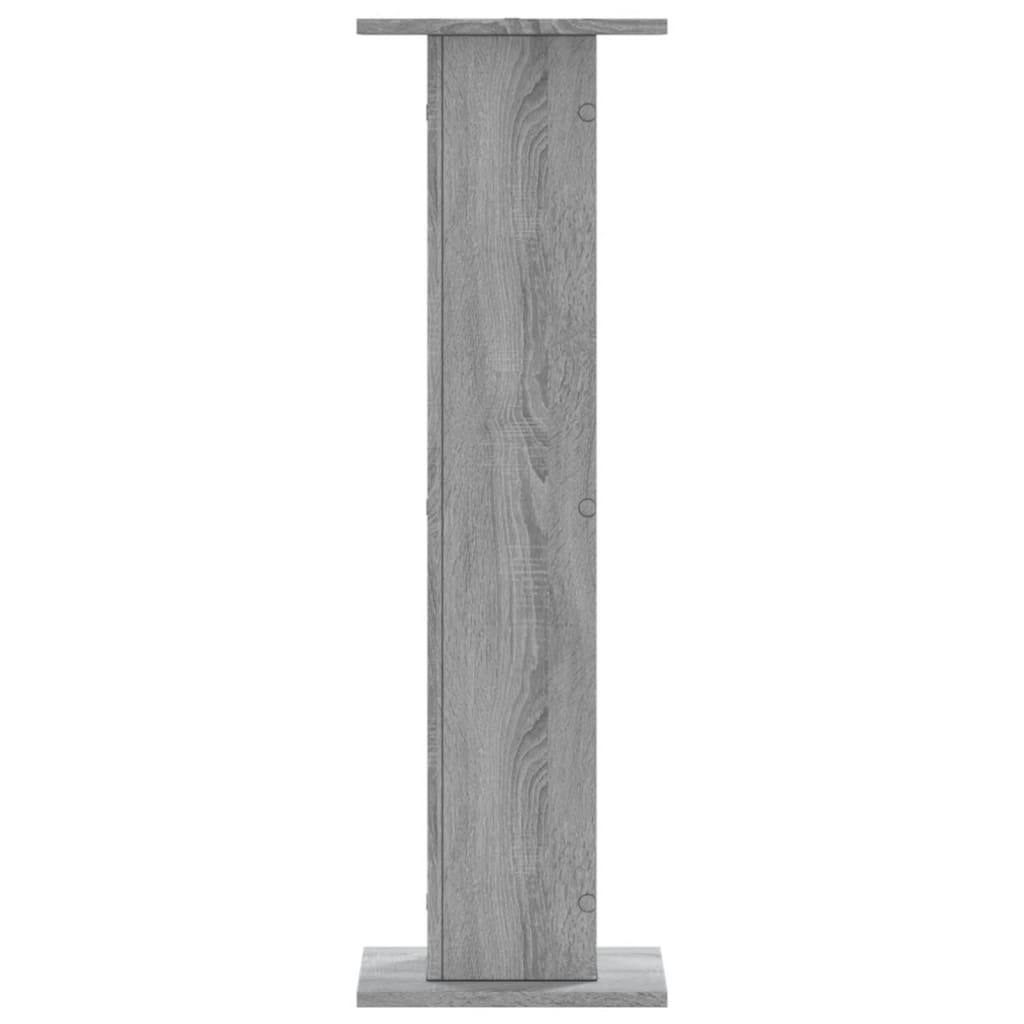 vidaXL Suporturi de plante 2 buc. gri sonoma 30x30x95cm lemn prelucrat vidaXL Suporturi de plante 2 buc. gri sonoma 30x30x95cm lemn prelucrat