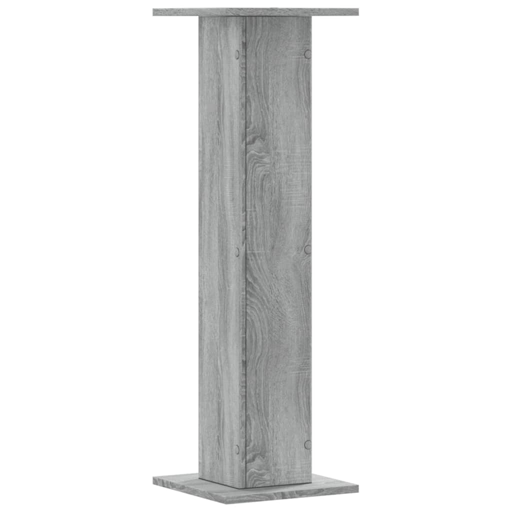 vidaXL Suporturi de plante 2 buc. gri sonoma 30x30x95cm lemn prelucrat vidaXL Suporturi de plante 2 buc. gri sonoma 30x30x95cm lemn prelucrat