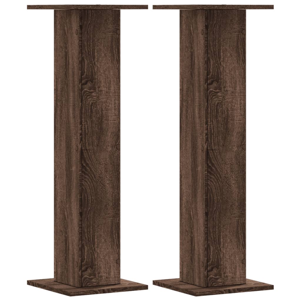 vidaXL Suporturi plante 2 buc. stejar maro 30x30x95 cm lemn prelucrat vidaXL Suporturi plante 2 buc. stejar maro 30x30x95 cm lemn prelucrat