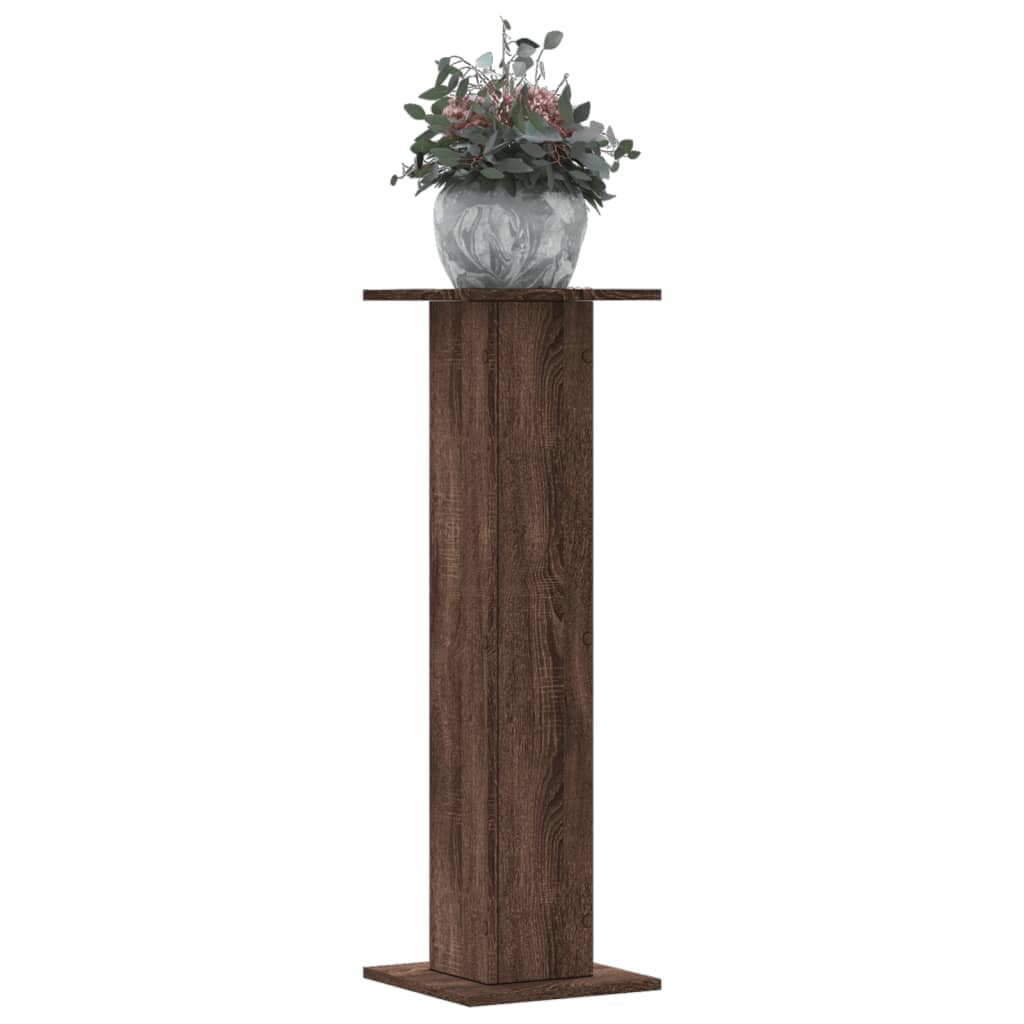 vidaXL Suporturi plante 2 buc. stejar maro 30x30x95 cm lemn prelucrat vidaXL Suporturi plante 2 buc. stejar maro 30x30x95 cm lemn prelucrat